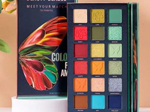 BestLand New Nude Eyeshadow Palette The 18 Colors Matte Shimmer Glitter Multi-Reflective Shades Ultra Pigmented Makeup Eye Shadow Powder Waterproof Eye Shadow Palette (B111)