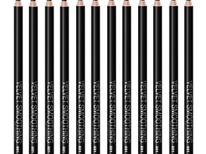 Black Eyeliner Pencil Set - 12 PCs Smudge Proof Matte Waterproof Long Lasting Makeup Eye Liners