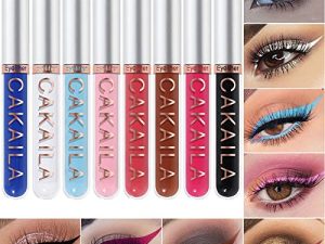 8 Colors Colored Colorful Matte Liquid Makeup Eyeliner Liquid Set Stamps Shapes Eye liners for women