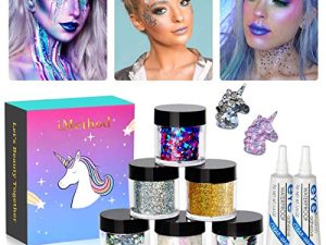 iMethod Body Glitter - 6 Jars Holographic Cosmetic Face Glitter
