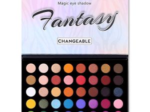 CHARMCODE 40 Colors High Pigmented Shimmer Matte Eyeshadow Makeup Palette Full Spectrum Artist Glitter Metallic Waterproof Creamy Blendable Eye Shadow Cosmetics (Color 1)