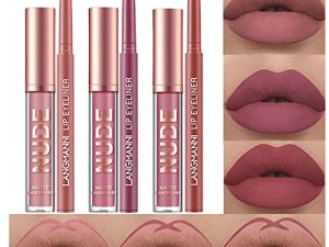 BestLand 6Pcs Matte Liquid Lipstick and Lip Liner Set