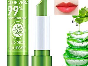 QIUFSSE 2PCS Aloe Vera Lipstick
