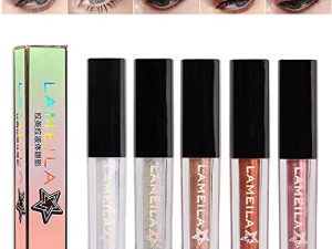 HAOYA 5 Colors Liquid Glitter Eyeshadow Set