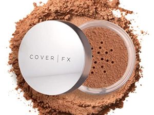 COVER FX Illuminating Setting Powder - Light- Lightweight Finishing Powder - Sets Makeup All-Day - 0.35 Oz