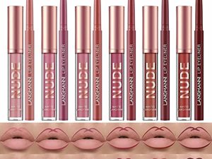 SUMEITANG 12Pcs Lip Liner and Lipstick Makeup Set