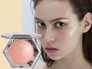Champagne Gold Cheek Diamond Highlighter Highlight Shimmer Makeup Contour Palette iluminadores de maquillaje
