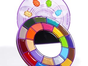 BOBISUKA Face Paint Kit - Professional Halloween Makeup Body Face Painting Palette - 2 Larger White Black