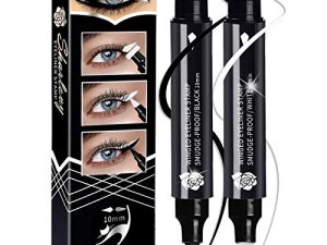SHARLOVY Winged Eyeliner Stamp-2 Eyeliner Pens for Perfect Wing Cat Eye Stamp Eyeliner Waterproof Smudge Proof