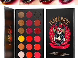 Afflano Red Eyeshadow Palette Highly Pigmented