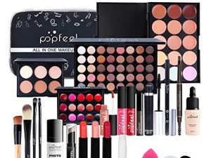 FantasyDay All-in-one Holiday Makeup Gift Set | Makeup Kit for Women Full Kit Multipurpose Essential Starter Bundle with Eyeshadow Palette Lipstick Blush Powder Foundation Concealer Lip Gloss Mascara