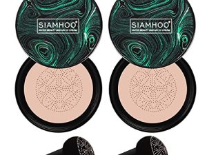SIAMHOO 2pcs Air Cushion CC Cream Mushroom Head