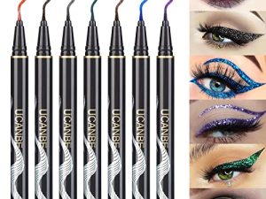 UCANBE 7 Colors Shimmer Liquid Eyeliner Makeup Set