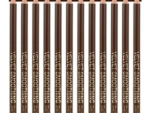 SUMEITANG 12 Pcs Dark Brown Eyeliner Eyebrow Pencils Set