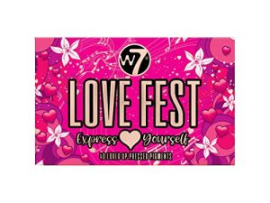 W7 Love Fest Pressed Pigment Palette - 40 Playful Party Colors With Matte