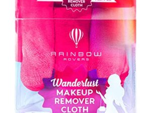 RAINBOW ROVERS Set of 3 Makeup Remover Cloths | Makeup Towel | Suitable for All Skin Types | Reusable & Ultra fine Makeup Wipes | Removes Makeup with just Water | Hot Pink
