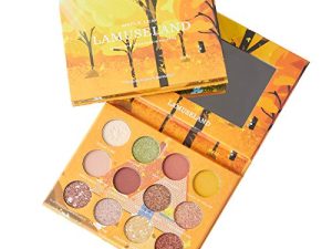 LAMUSELAND Matte Shimmer Eyeshadow Pallete Long Lasting Glitter Bulk Eye Shadow 12 Colorful High Pigmented Makeup Gift Set for Women Girls (LA5002 Maple Leaf)