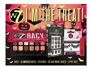 W7 I'm The Treat Gift Set - Racy Pressed Pigment Makeup Palette With False Nails