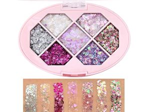 Glitter Eyeshadow Palette Makeup 7 Colors