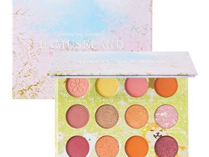 LAMUSELAND Matte Shimmer Eyeshadow Pallete Long Lasting Glitter Bulk Eye Shadow 12 Colorful High Pigmented Makeup Gift Set for Women Girls (LA5003 Oriental Cherry)
