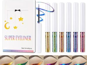 6 Colors Chameleon Liquid Eyeshadow Metallic Glitter Shimmer Eye Shadow Set Long Lasting Waterproof Multichrome Eyeshadows Makeup Set