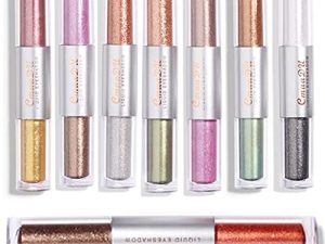 16 Colors Waterproof Sliver Gold Liquid Glitter Eyeshadow Set