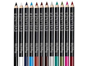 Eye Liner Pencil Set - 12 Assorted Colors Natural Matte Long Lasting Hypoallergenic Eyeliners Eye Makeup Soft Crayon Pencils (Black Gray Brown Plum Purple Lavender Pink etc)