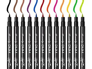 Sumeitang 12 Pcs Matte Liquid Colored Eyeliner Set