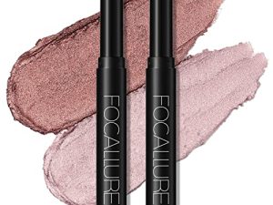 FOCALLURE 2 Pcs Shimmer Cream Eyeshadow Stick