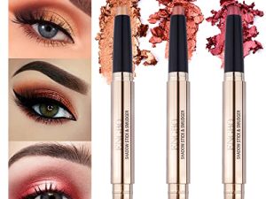 LOKFAR 3 PCS Eye-Shadow Stick Makeup Cosmetics Eye Brightener Stick
