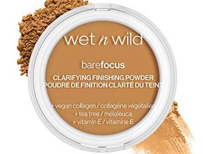 Wet n Wild Bare Focus Clarifying Finishing Powder | Matte | Pressed Setting Powder Medium-Tan