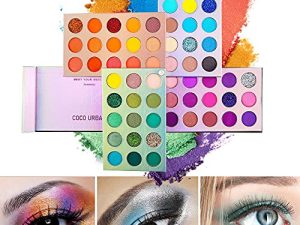 CCbeauty Eyeshadow Palette 60 Colors Makeup Eye Shadow Palettes High Pigmented Glitter Matte Shimmer Long Lasting Waterproof Blendable 4 in 1 Color Board Makeup Set Gifts for Valentine's Day
