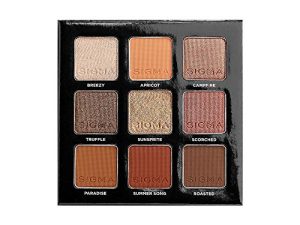 Sigma Beauty On-the-Go Eyeshadow Palette - Fiery - 9 Bold Eyeshadow Shades in Matte