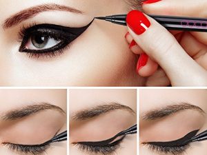 Docolor Waterproof Eyeliner Pen【Update】Super Slim Precise All Day Black Professional Makeup Liquid Eye Liner Pencil for Women