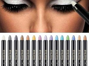Christis Eyeshadow Pencils for Women Eyeshadow Pen Glitter Eyeshadow Stick Waterproof Shiny Colored Sticks Ultra Pigmented Makeup Eye Shadow Powder Long Lasting Eye Shadow Pen Set 15 Colors