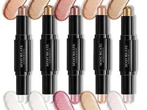 5Pcs Waterproof Glod Silver Glitter Eyeshadow Pencil