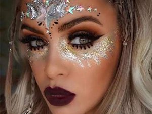 Ludress Crystal Face Stickers Star Face Glitter Mermaid Body Jewels Face Gems for Women and Girls (Multi-colored)