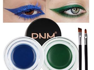 BINGBRUSH 2 in 1 Blue and Green Eyeliner Eyebrow Cream Set