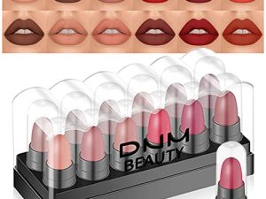 12Pcs Capsule Pills Lipstick Mini Matte Lipstick Sets for Black Women Long Lasting labiales mate 24 horas originales