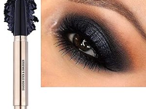 Christmas Eyeshadow stick and Makeup Brush Smooth Cream Shimmer Shadow Pencil Long Lasting Waterproof Eye Shadow Highlighter Stick Makeup Hypoallergenic Highlighter Multi-Dimensional eyes Look