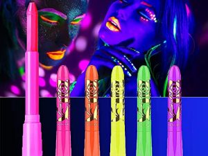 Saturey Glow in The Black Light Face & Body Paint Crayons