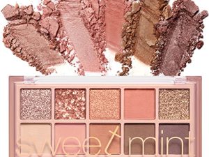 10 Colors Nude Eyeshadow Palette Colorful Matte and Glitter Eye Makeup Palette