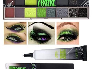 Makeup Set 3 in 1: Green Palette Eyeshadows