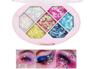 Glitter Eyeshadow Palette Makeup 7 Colors