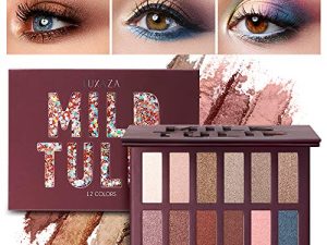 LUXAZA Neutral Nudes Makeup Eyeshadow Palette Brown Metallic