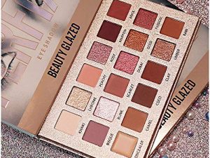 BestLand New Nude Eyeshadow Palette The 18 Colors Matte Shimmer Glitter Multi-Reflective Shades Ultra Pigmented Makeup Eye Shadow Powder Waterproof Eye Shadow Palette (BG52)
