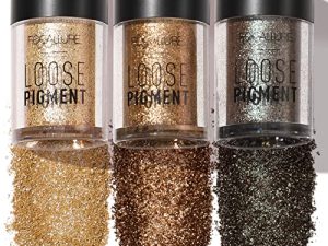 FOCALLURE 3 Pcs Mineral Eyeshadow Pigment